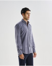 3 Wise Men - 3 Wise Men Swordfish Grey Corduroy Shirt