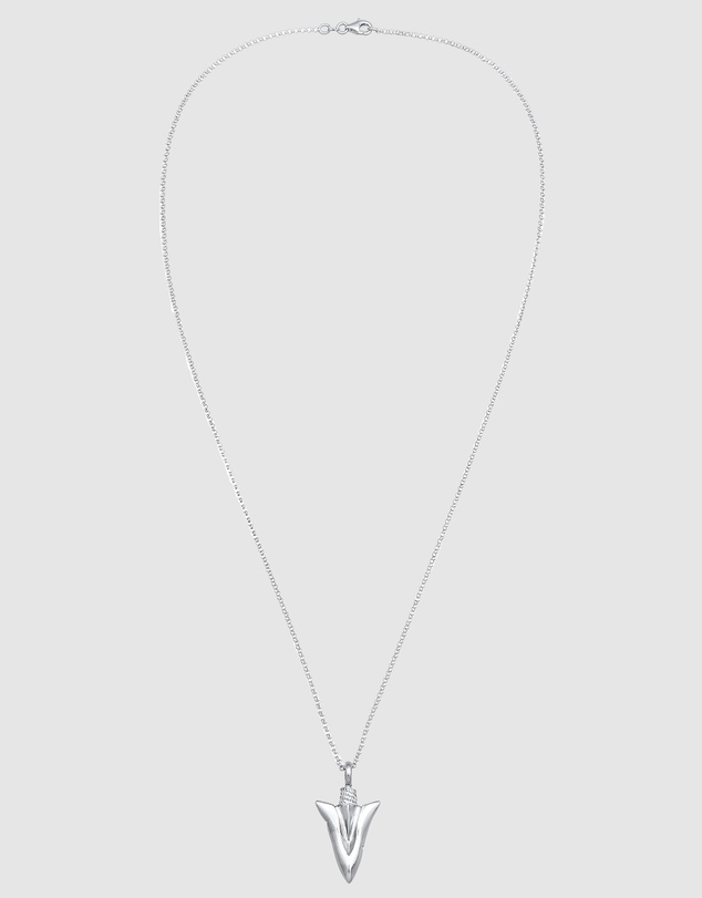 Kuzzoi - ICONIC EXCLUSIVE - Long Necklace with Arrow Pendant in 925 Sterling Silver
