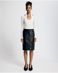 Lover - Solange Layered Knit Halter Top
