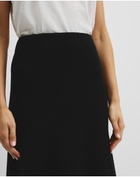 Country Road - Australian Cotton Blend Knit Midi Skirt