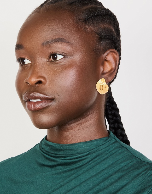 Lovisa - Waterproof Gold Plated Stainless Steel Curved Hoop Earrings