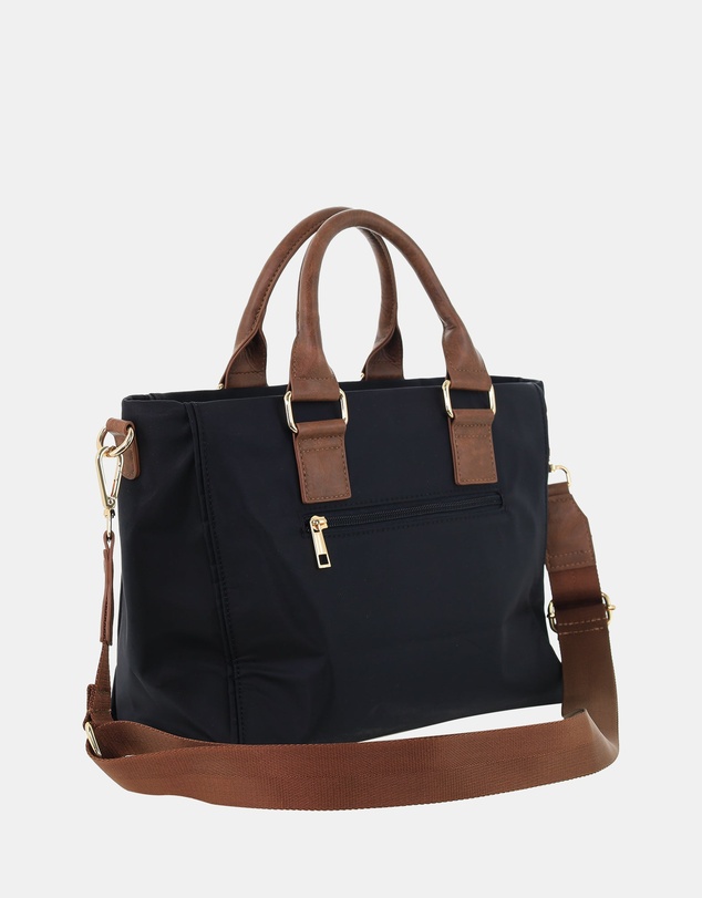 Pierre Cardin - Pierre Cardin RFID Lightweight Nylon Mini Tote with Crossbody