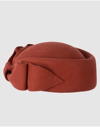 Max Alexander - Felt Rust Pillbox Hat