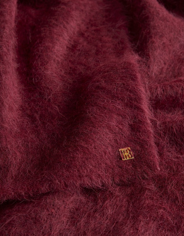 Trenery - Brushed Alpaca Scarf in Red Mahogany