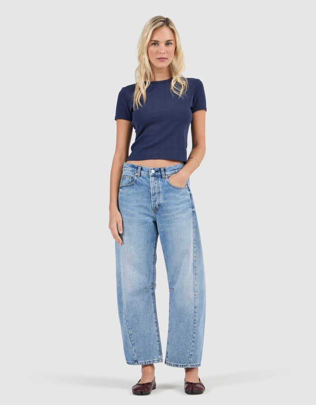 Rolla's - Pointelle Classic Tee - Nay
