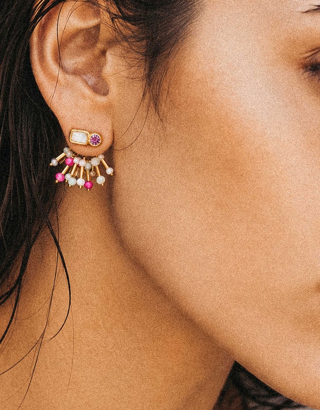 Haze & Glory - 2 in 1 Dazzle Stud Earrings - Gold