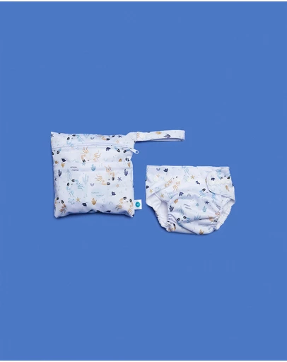 itti bitti - Reusable Swim Nappy + Small Double Pocket Wetbag - Babies-Kids