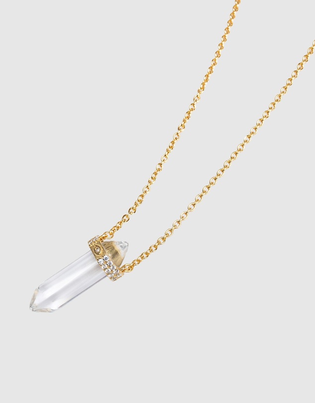 Nialaya Jewellery - Quartz Crystal Necklace