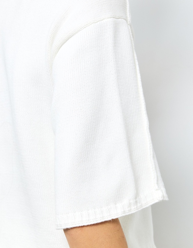 AERE - Elke Boxy Organic Cotton Knit Top