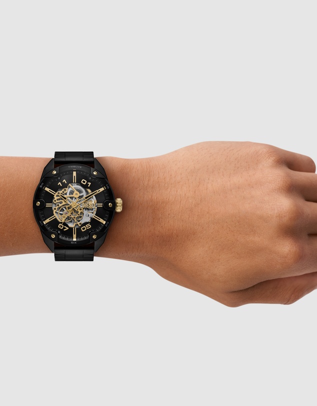 Diesel - Spiked Automatic Black Analogue Watch