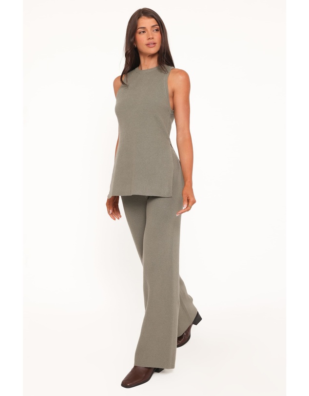 Petal & Pup - Ellory Knitted Pant Set - Olive
