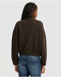 Cotton On - Luxe Tuck Hem Bomber Jacket
