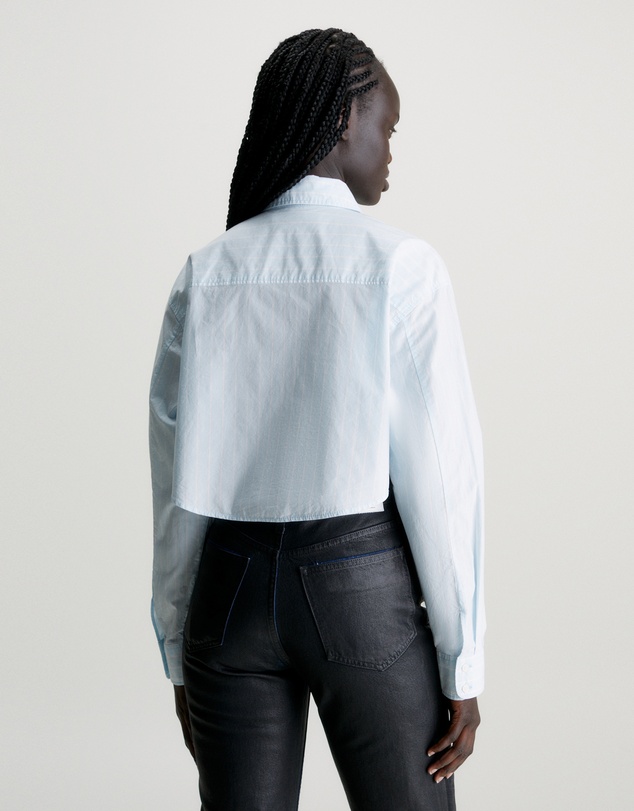 Calvin Klein Jeans - Cropped Cotton Poplin Shirt