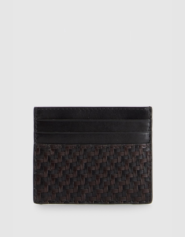 Evity - Logan Leather Weave CC Holder