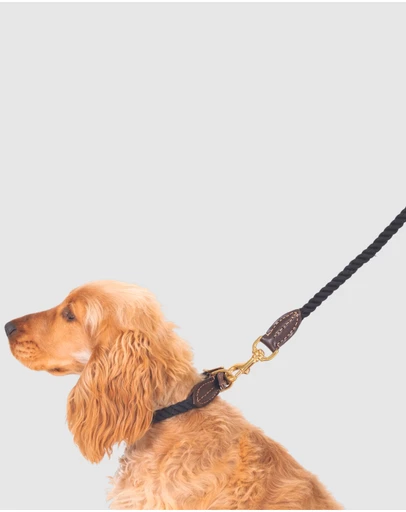 Mog & Bone - Classic Rope Dog Lead (1.2m) - Black
