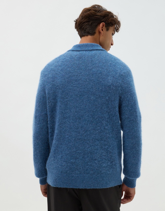 AERE - Brushed Alpaca Blend Knit Polo