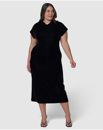 Sunday In The City - Mayday Velvet Midi Dress