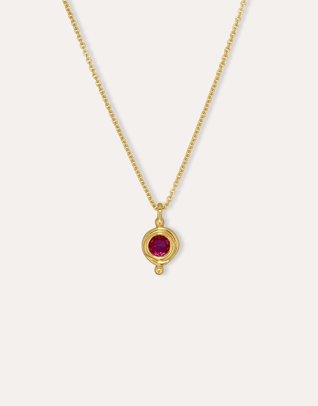 Ottoman Hands - July Birthstone Pendant Necklace