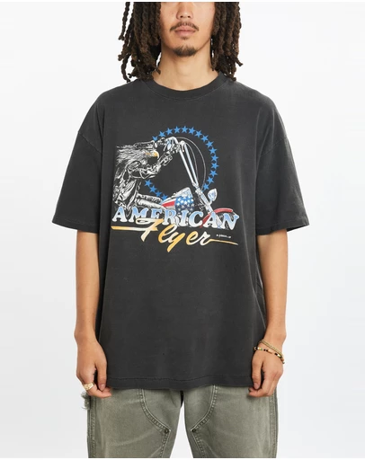 Vintage by The Real Deal - Pre Loved - 90s American Flyer Motorcycle Tee