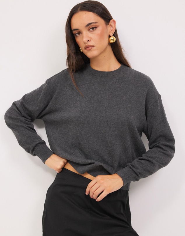 Calli - Melton Relaxed Knit Jumper