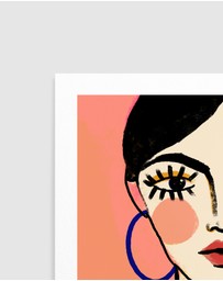 Olive et Oriel - Big Eyes by Treechild Art Print