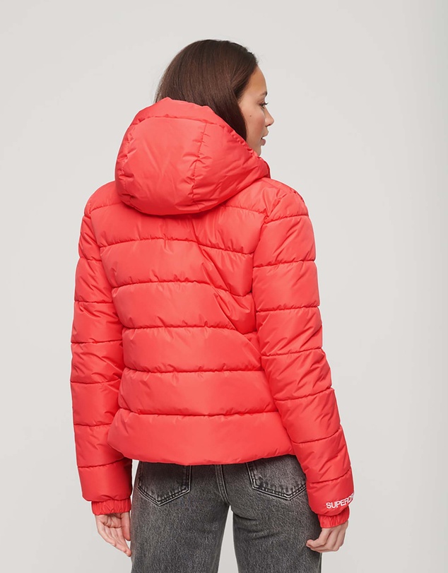 Superdry - Slim Fit Hooded Spirit Sports Puffer