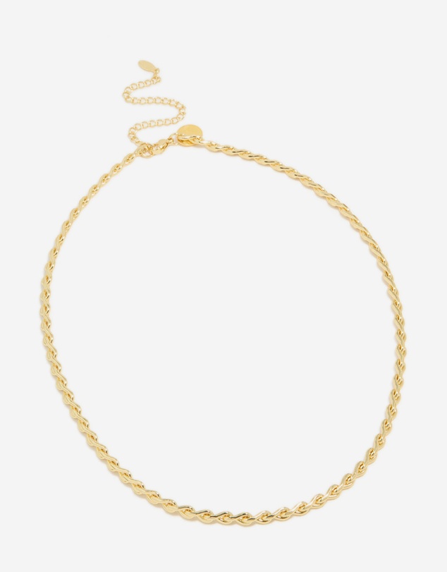 Lovisa - Waterproof Gold Plated Stainless Steel Teardrop Chain Link Necklace