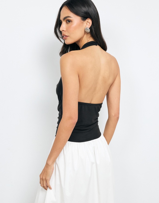 AERE - Jori Cowl Neck Midi Dress