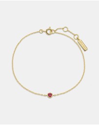 Ania Haie - Ania Haie Gold Crimson Solitaire Bracelet
