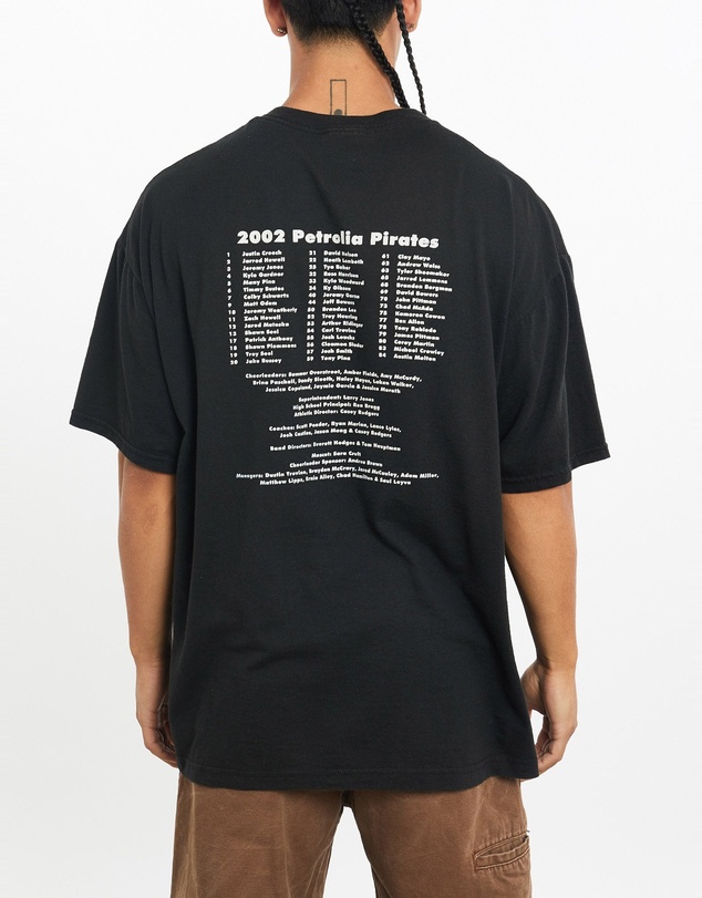 Vintage by The Real Deal - Pre Loved - Vintage 2002 Petrolia Pirates Playoffs Football Tee