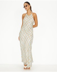 Dazie - Soiree Check Halter Dress