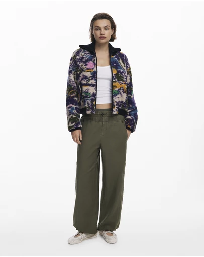 Desigual - Heathered bomber jacket