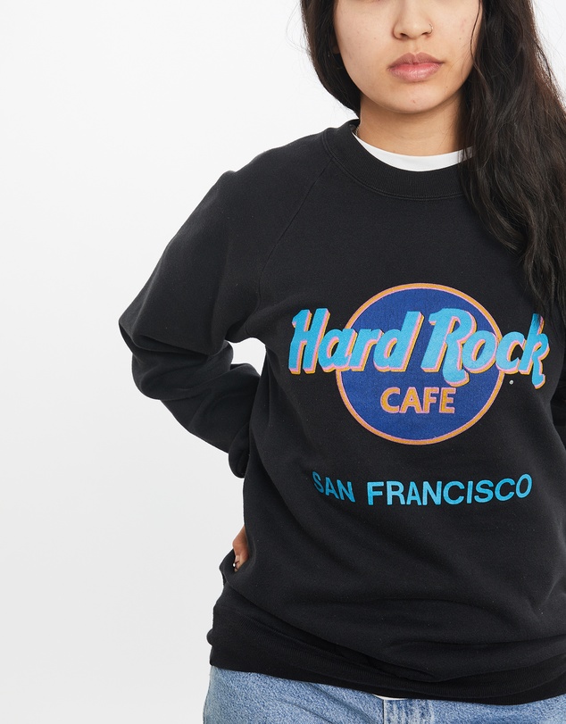Vintage by The Real Deal - Pre Loved - Vintage 80s Hard Rock Cafe Sweatshirt