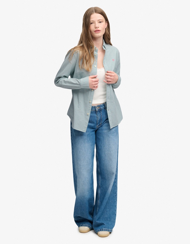 Superdry - Slim Oxford Button Down Long Sleeve Shirt