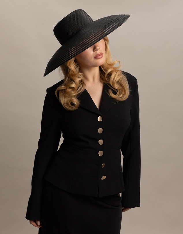 Morgan & Taylor - Rhoda Racewear Droop Hat in Black