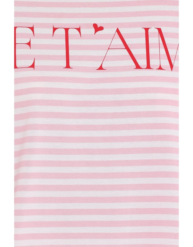 Petal & Pup - Marly Je T'Aime Tee - Pink Stripe