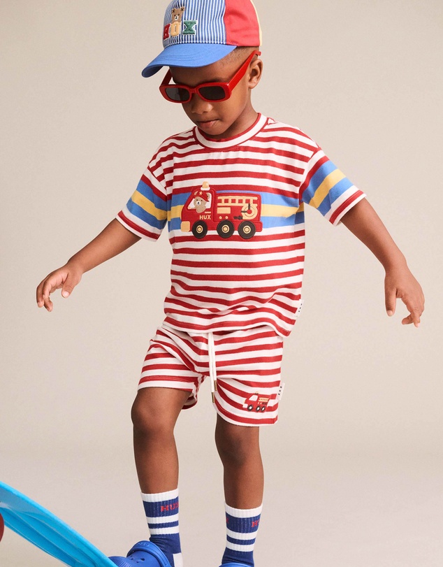 Huxbaby - Fireman Hux Stripe Shorts - Babies-Kids
