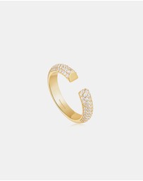 Ania Haie - Tough Gold Pave Adjustable Ring