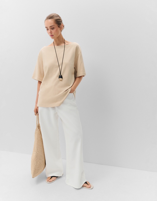 UNISON - Relaxed Off Shoulder Tee