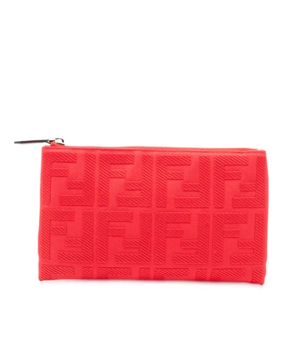 Pre-Loved by Azura Reborn - Pre-Loved Zucca Embroidered Canvas Zip Pouch