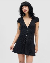 BDG By Urban Outfitters - BDG Kiki Polka Dot Tea Dress