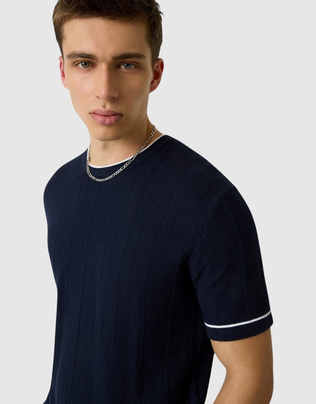 GUESS - GUESS JEANS Short Sleeve Stitched Sweater