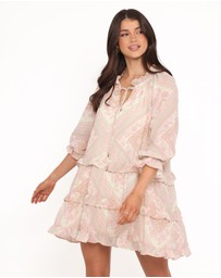 Petal & Pup - Hawken Mini Dress - Sage Paisley