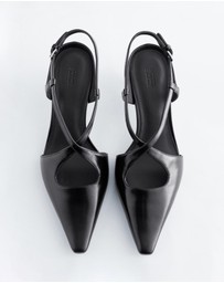 & Other Stories - Criss-Cross Leather Slingback Pumps