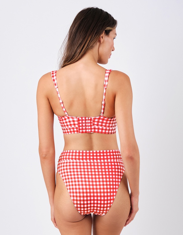 UNE PIECE - High-Cut High-Waisted Bikini Bottom