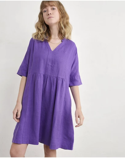 Seasalt - Seasalt Cornwall Purple Draw Kiln Dress