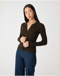Forcast - Bristol Collared Rib Cardigan