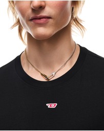 Diesel - D Logo Silver Necklace