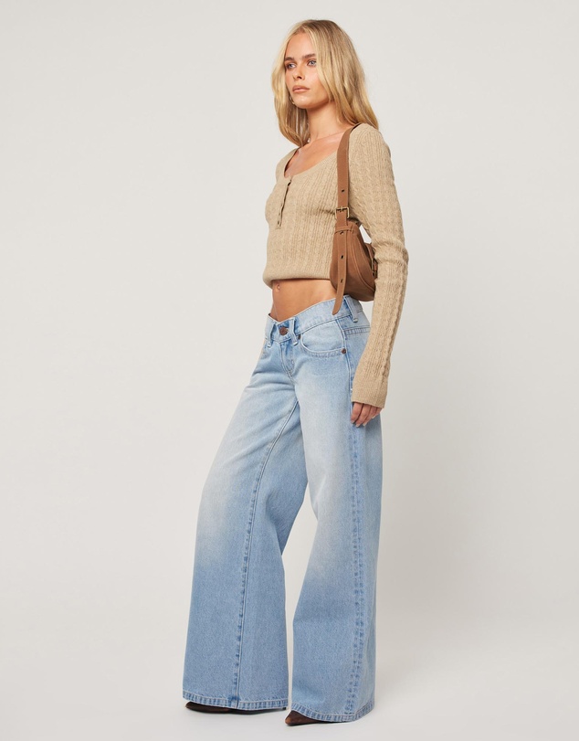 Abrand - 00 Wide Kaia Worn Jeans