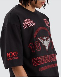 Nena & Pasadena - Essendon Mega Loop Back Tee
